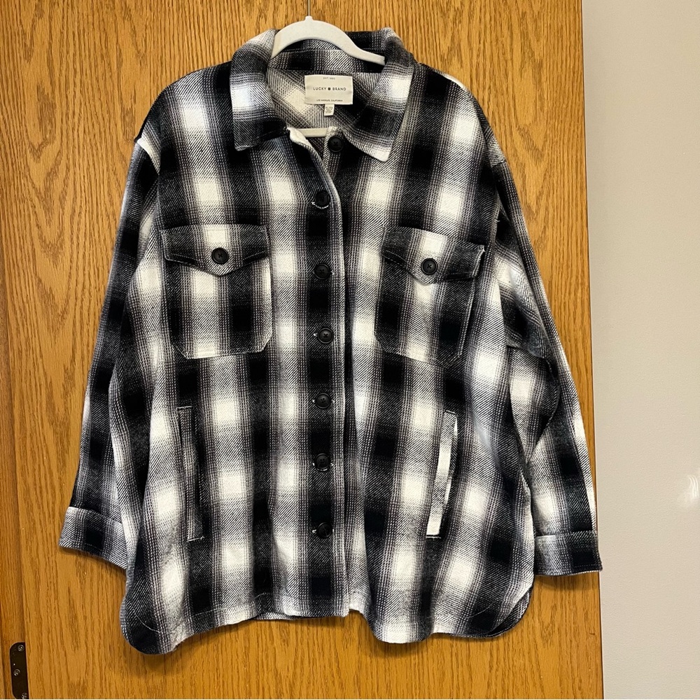 Lucky Brand Black and White Shacket